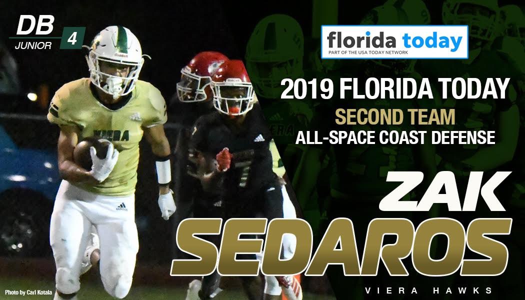 VieraHawks's tweet photo. Congratulations to DB @zakrsedaros for his selection on @Florida_Today 2019 Second Team All-Space Coast Defense. 

#Pride&amp;Passion | #WeAreViera https://t.co/xPjy3AvgKL