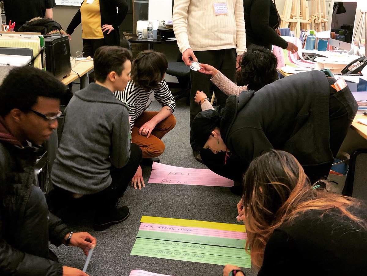 CommunityWordPr's tweet photo. What a great workshop today! CWP Teaching Artist & Director of our #teachingartistproject @makeitktrainey led participants in a creative writing workshop on social justice & community engagement and we had a fantastic time with these wonderful teachers 💕🌈 https://t.co/lEYVeBl7VF