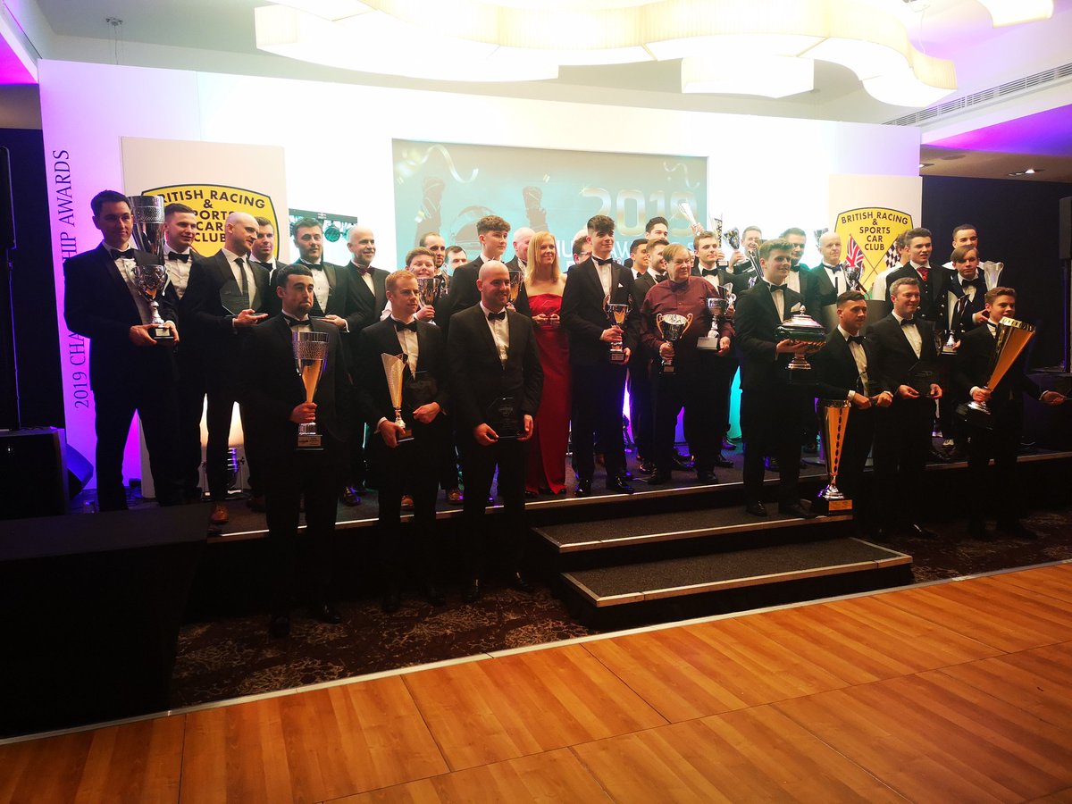 BrsccHQ's tweet photo. Ladies and gentlemen, smile for the camera!

The BRSCC "Championship Awards Class of 2019" 📸🍾🎉🏁

Congratulations to all of tonight's Championship trophy winners! https://t.co/2IFicGe1M9