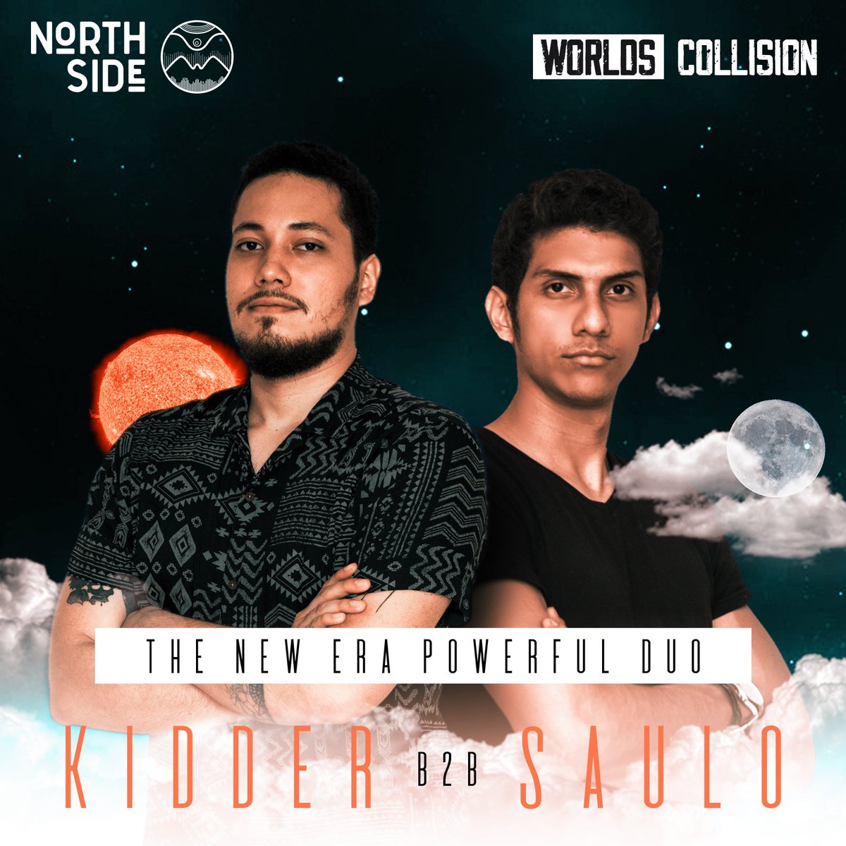 northside_tm's tweet photo. sonido fresco, tracks brillantes y muuuucha agresividad en esta ocasión X2 en un junte para la historia @ElBuenKid B2B @SauloPaul en #WorldsCollision 🔥 https://t.co/7yLKYQWMp3