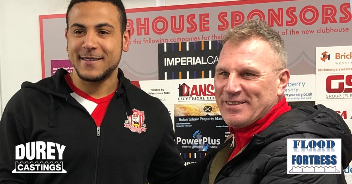 As proud sponsors of <a href="/sholingfc/">Sholing FC</a>, delighted to be match sponsors of Thursday night's Southampton Senior Cup match vs Hamble FC.  Pictured presenting a bottle of champagne to our Man of the Match Dan Mason, is Trevor Webb, Director at FLOOD FORTRESS

@sholingfcsec #Construction