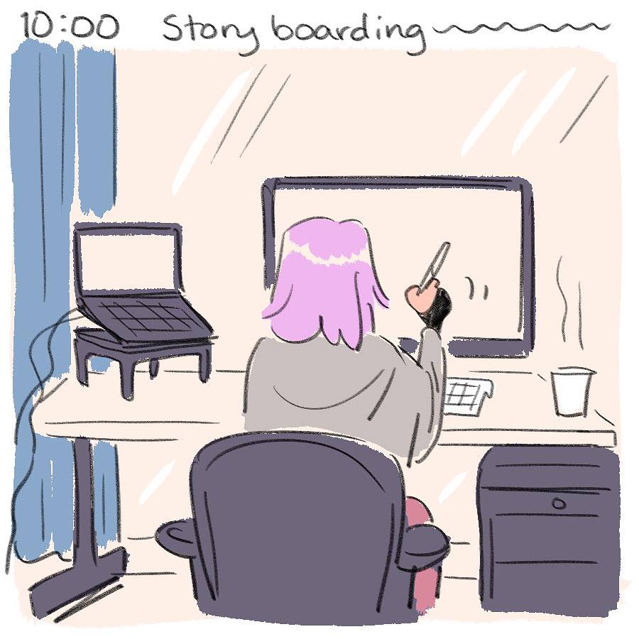 Ooh, and here are my 2018 hourlies! :D
It can be tough to draw these at the time, but I sure love having that little time-capsule of daily life to revisit.
#hourlycomicday