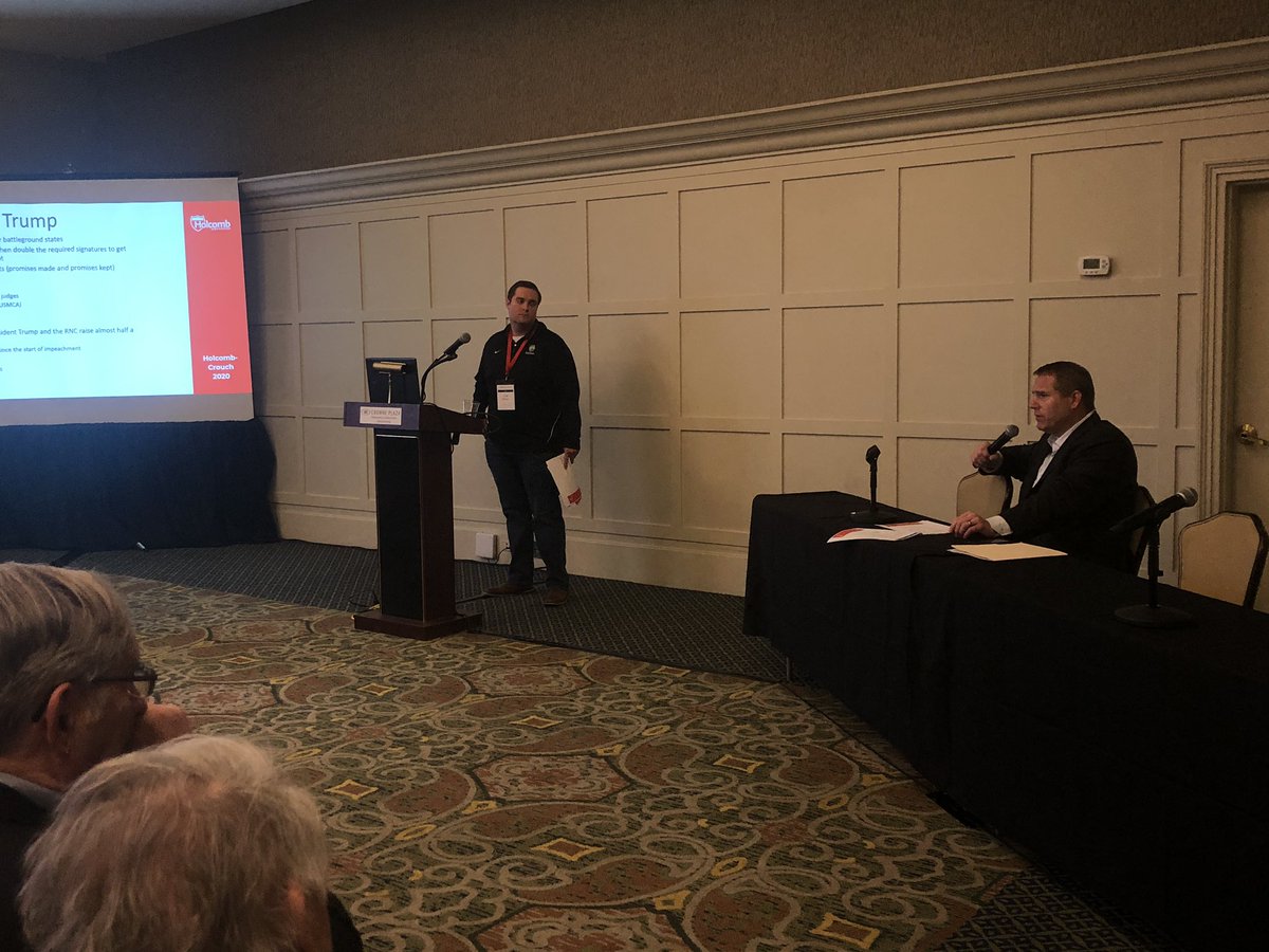 indgop's tweet photo. The final round of #CongressofCounties sessions are underway:
✔️2020 Statewide Election Outlook
✔️Direct Mail
✔️Campaign Finance
✔️County Officer Training
What’s been your favorite session?
@ChairmanHupfer @jelsener7 @MajStratGOP @HugoBossTM @dannizagone @mindywestrick https://t.co/TqtrF3CWRi