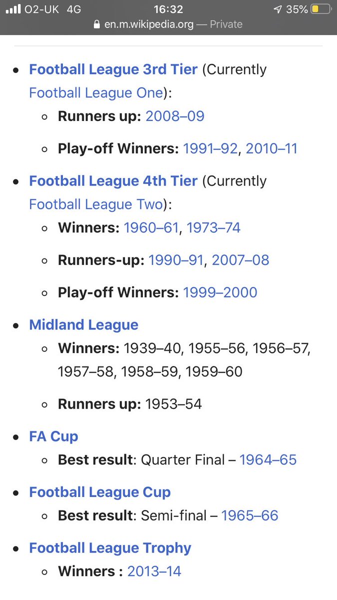middleglitch's tweet photo. @tom_howee I’ll admit posh are better than us when your biggest achievement is something a bit more than Football League Trophy winners https://t.co/PKO5eOPDdx