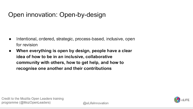 open-by-design is intentional, strategic, and proceds-based