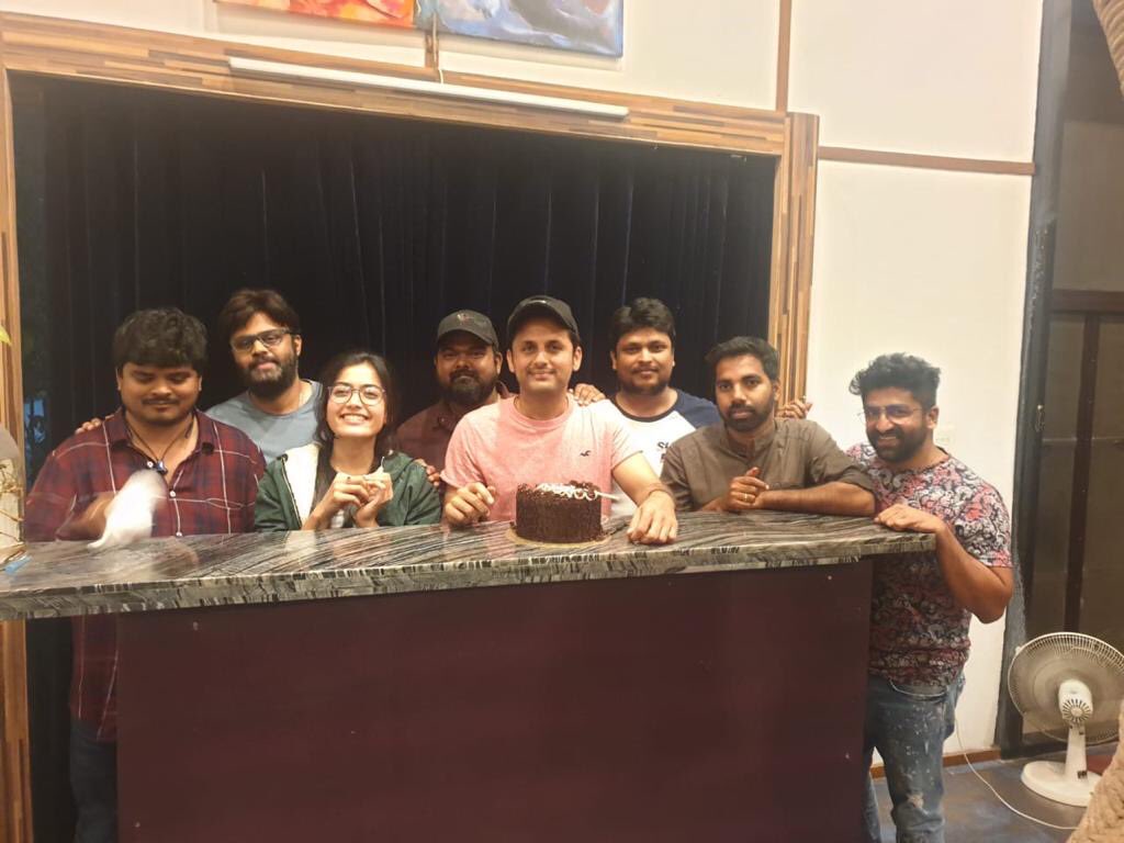 actor_nithiin's tweet image. Last day of shoot for #bheeshma :( 
Its been awhile since I’ve felt this way, makes me really sad but at the same time so proud to be a part of such a fun film. 
But this is not the last you guys- You will see us all very soon reuniting in a much bigger way! 😁