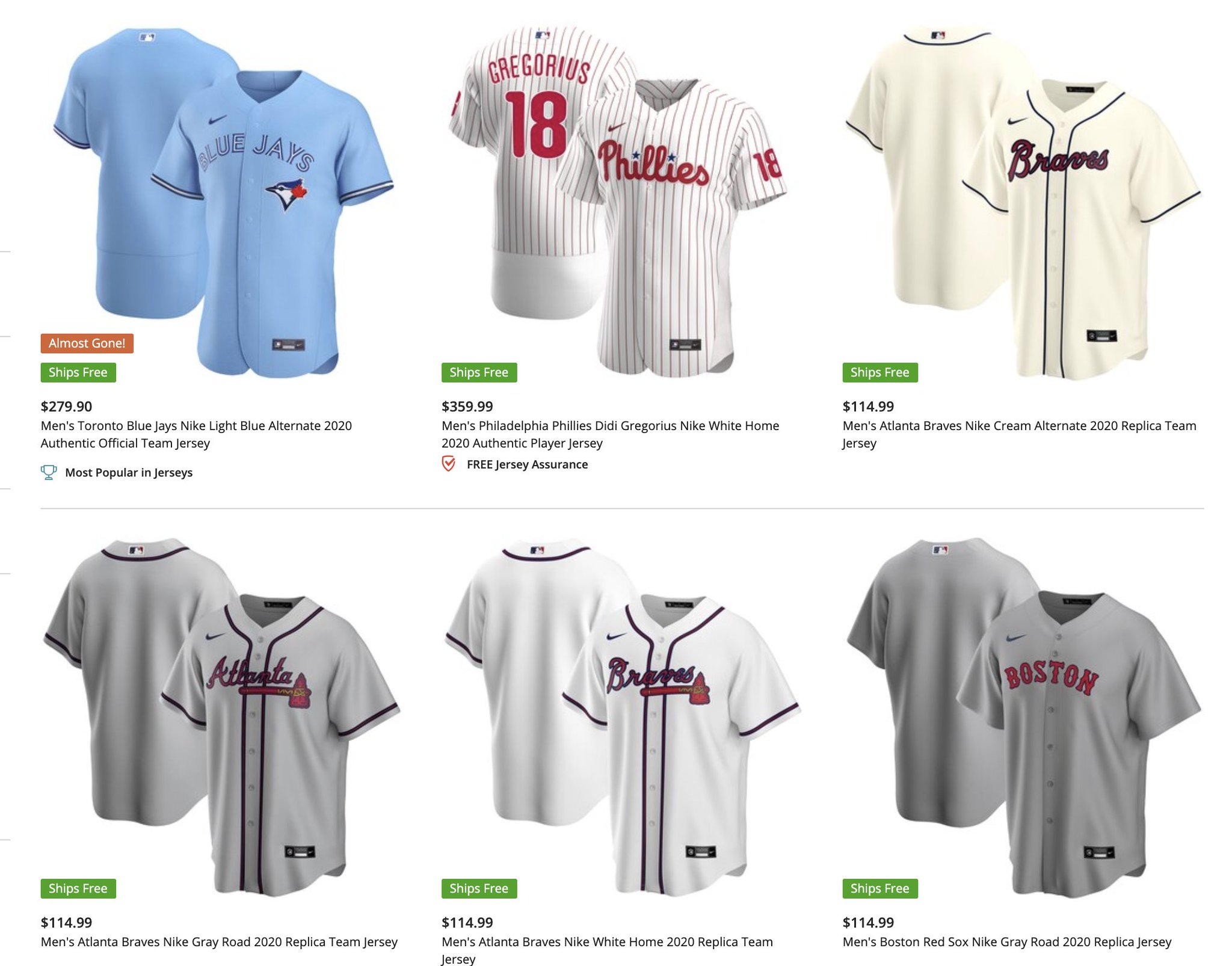 Nike MLB Authentic & Replica Jersey Sizing! 