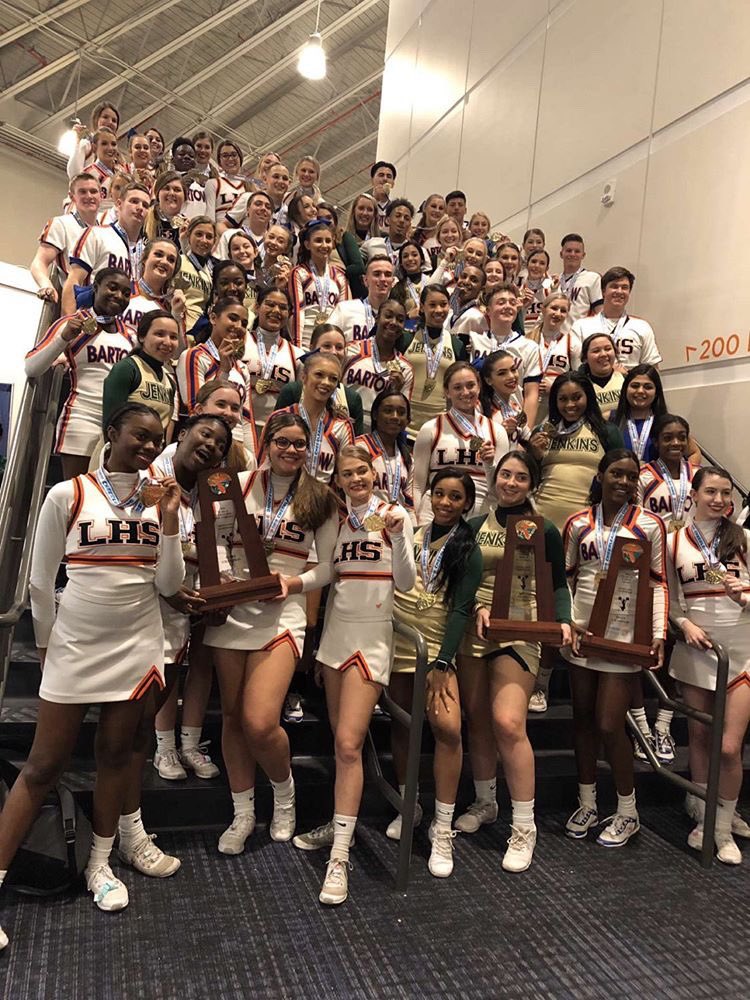 Bartow, George Jenkins AND Lakeland cheerleaders were all named State Champions yesterday... Polk really produces the best, no matter the topic! Congrats ladies that’s the #POLKWAY 🥇🏆