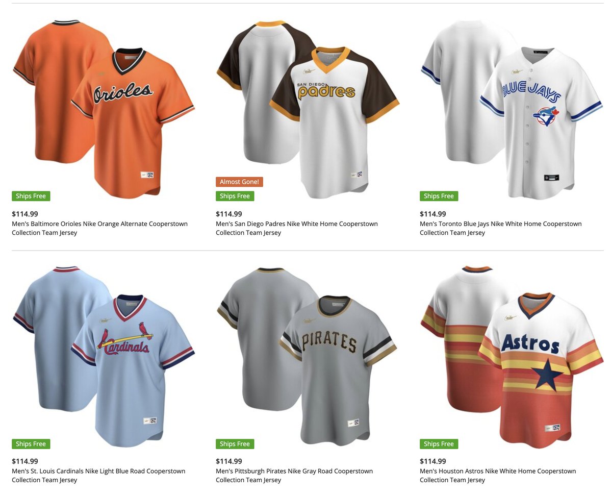 mlb cooperstown jerseys