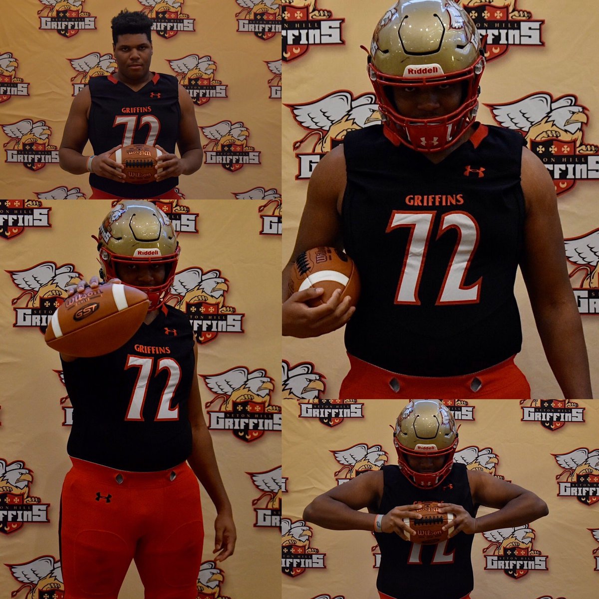 682chris's tweet photo. Extremely excited to announce that I will be continuing the next 4-5 years of my academic and athletic career at Seton Hill University @SHU_FBALL @coachfiegener @Hanna_Tribe #GoGriffins💛 #Commited https://t.co/YHedt6vVEK