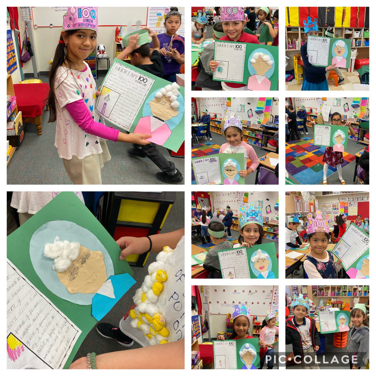 mrs_zubiate's tweet photo. On the 100th day of school we wrote about what we would be like when we are 100! #centralisawesome #centralcfb https://t.co/ssAWURelhD
