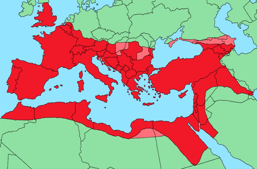 Amazing Maps The Roman Empire At Its Peak Superimposed Over Modern Day Borders Map Maps Amazingmap Amazingmaps Romanempire Rome Roman Empire T Co Bqfjsftsr1