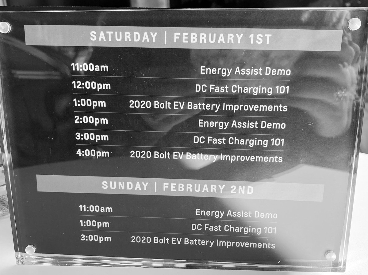 Interested in hearing from <a href="/chevrolet/">Chevrolet</a> engineers while you’re at <a href="/FullyChargedShw/">@FullyChargedShw</a> #fullychargedusa stop by the Chevy display every hour on the hour today! #iworkforchevy