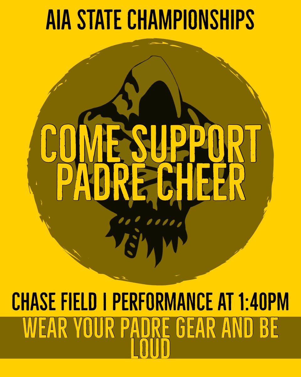 MDN Cheer (@mdncheer) on Twitter photo Today is the day! We need you there! #aiapackthehouse #padrecheer #marcosdeniza <a href="/mdnpadres/">Marcos de Niza High School</a> Today is the day! We need you there! #aiapackthehouse #padrecheer #marcosdeniza <a href="/mdnpadres/">Marcos de Niza High School</a>