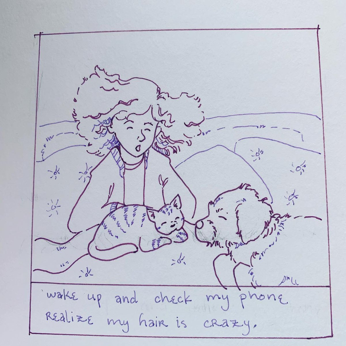 #hourlycomicday here are my 7-9 scribbles! 
