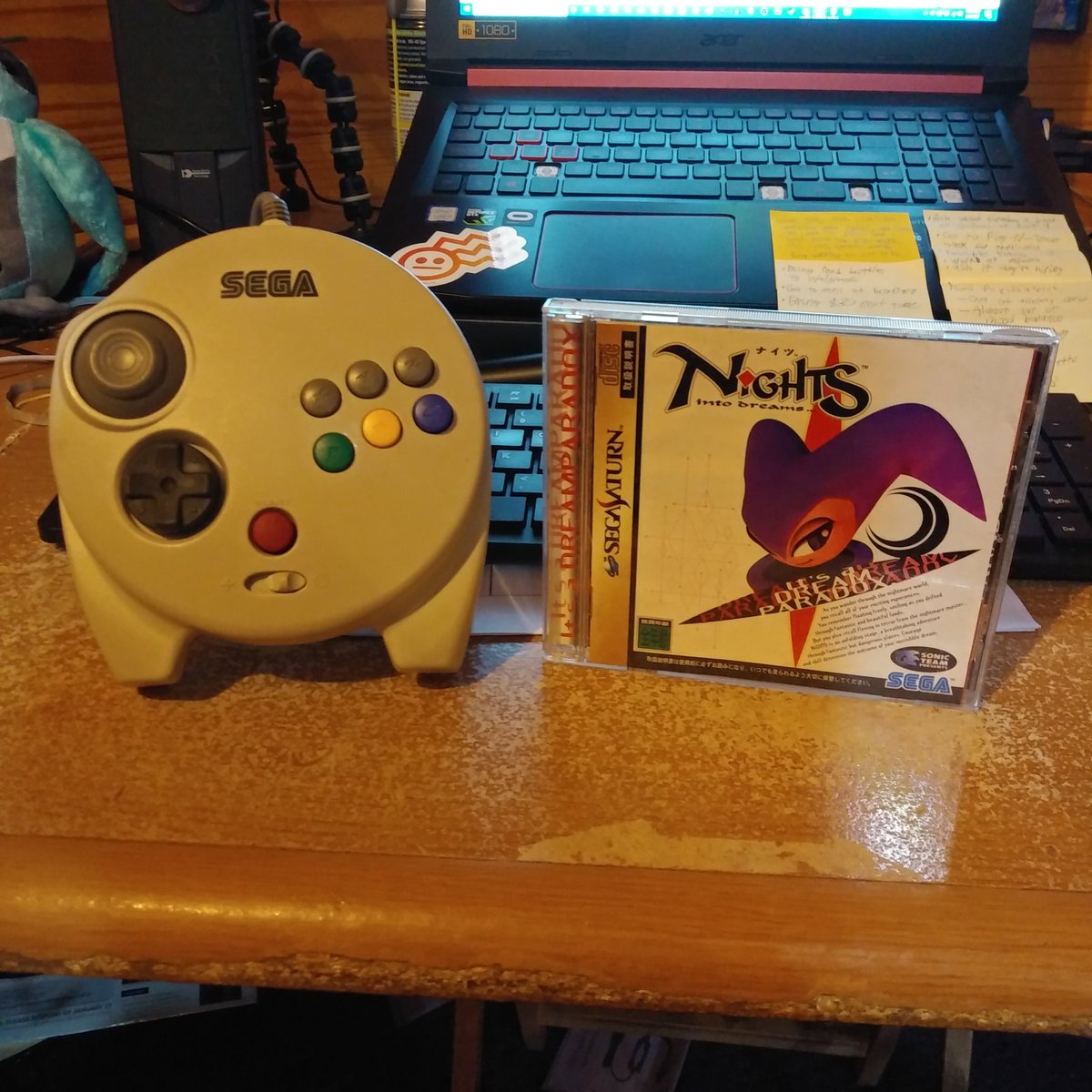 coopercastille's tweet photo. Score. I even got a candy and origami. :D #segasaturn #3dcontroller #nightsintodreams #kanro #origami https://t.co/LYX1MuUg83