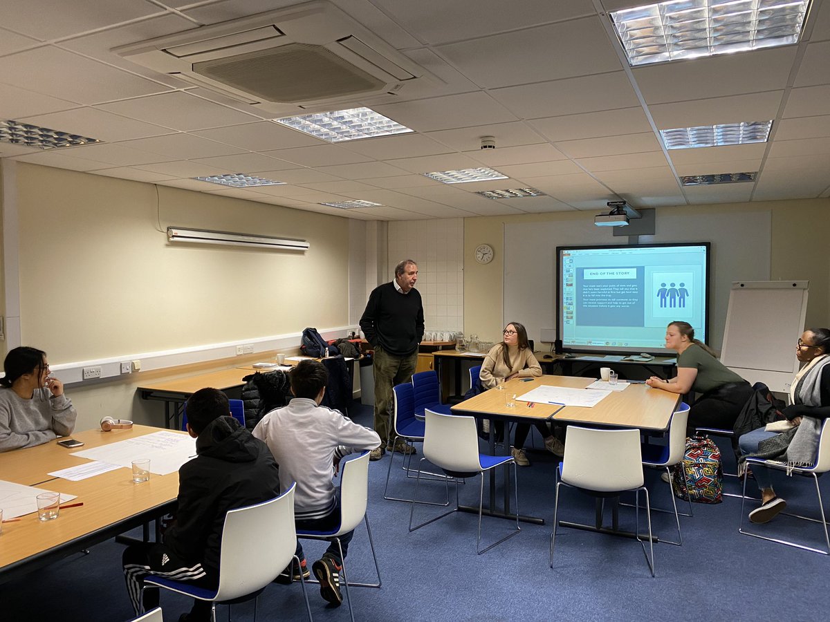 NottsYCUK's tweet photo. Great day spent with the #NottsYC members working on our new interactive workshop on Exploitation and Abuse. We were also delighted to have @PaddyTipping joining us for lunch and catching up with the team @LeadersUnlocked @NottsPCC https://t.co/JaidnWylQV