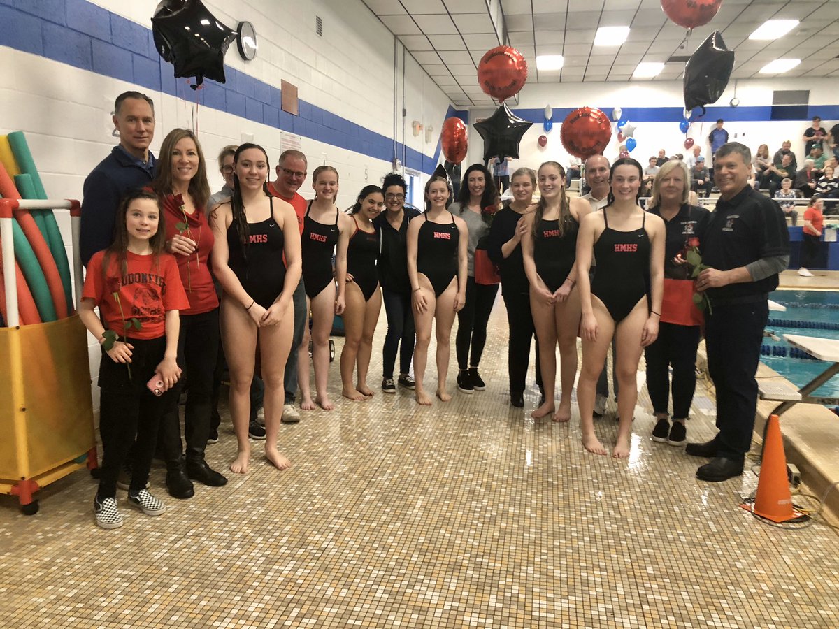 HMHS_swim's tweet photo. Girls defeat Eastern 99-71 in the last regular season meet of 2019-20 🐾🐾🐾🐾🐾🐾 THANK YOU SENIORS ❤️❤️❤️❤️❤️❤️ #ladychoppas https://t.co/pdF3l1bRtc