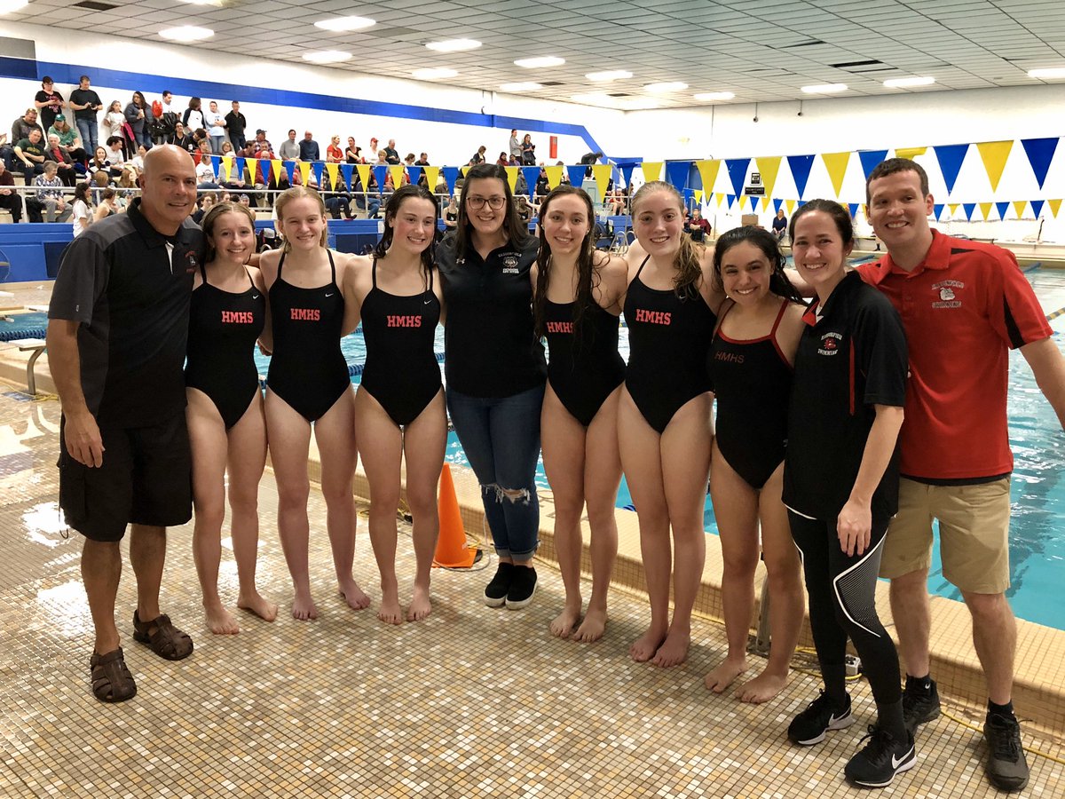 HMHS_swim's tweet photo. Girls defeat Eastern 99-71 in the last regular season meet of 2019-20 🐾🐾🐾🐾🐾🐾 THANK YOU SENIORS ❤️❤️❤️❤️❤️❤️ #ladychoppas https://t.co/pdF3l1bRtc