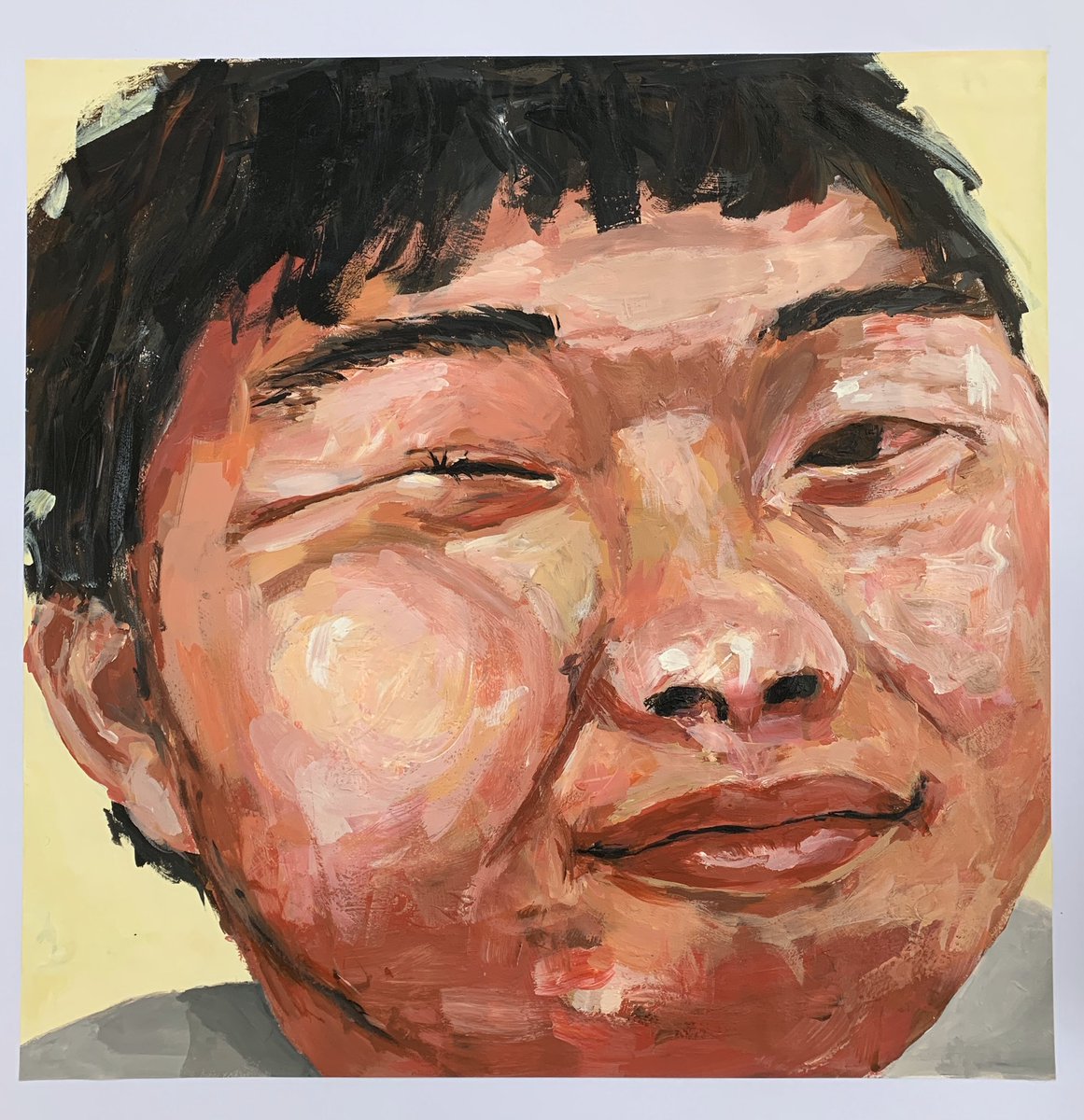 I love this expressive portrait by one of our year 11 students