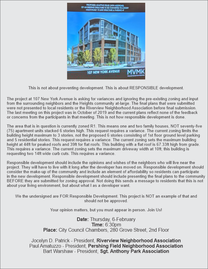 rnajerseycity's tweet photo. RNA Statement on 107 New York Ave.

#jerseycity #jcheights #responsibledevelopment https://t.co/dNwOTbS30F