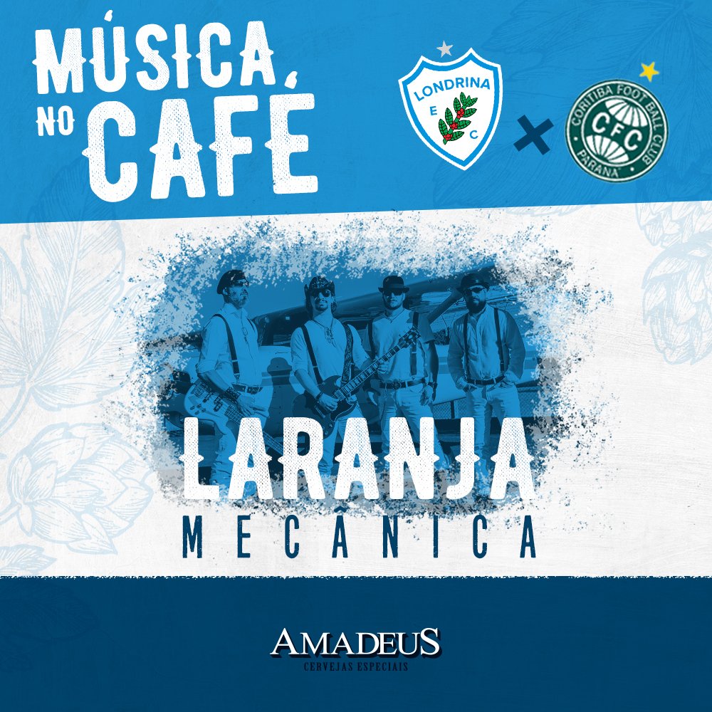 LondrinaEC's tweet photo. CHEGUE CEDO!! 🦈⏰🏟🎼
Neste domingo (02), a partir das 14h00, no Estádio do Café, antes da partida entre Londrina Esporte Clube e Coritiba, a Cerveja Amadeus terá atrações e promoções para os torcedores do Tubarão! #ChegueCedo! https://t.co/USnbWbVX4k