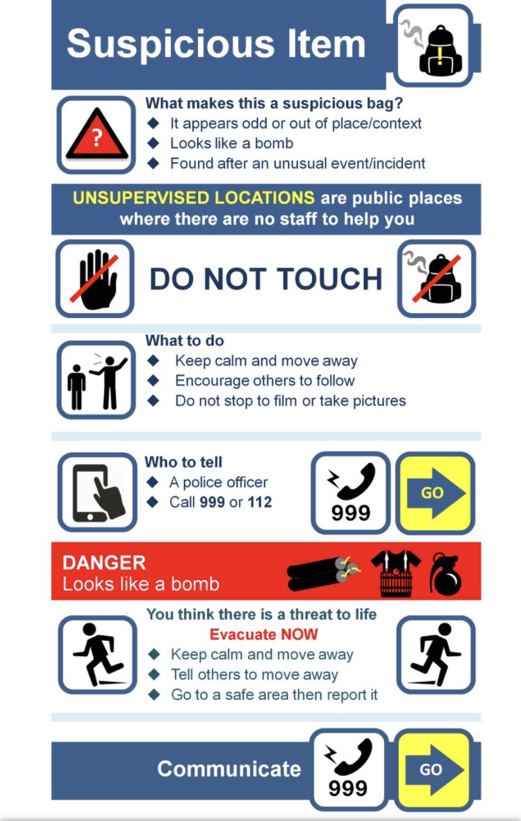 ThecitizenAID's tweet photo. With the start of the 6Nations, a new year of major stadium events starts. Staying safe and being aware of whats around you are key to enjoying yourself.
Take a look at what to do if you see a suspicious or unattended package. Also, download our free app for on-the-go advice. https://t.co/x0eTE7LsNA