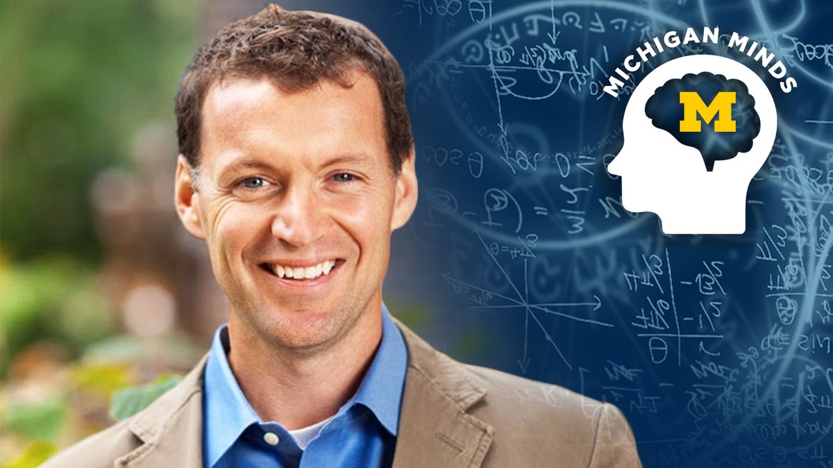 SSW Professor Joseph Ryan with the Michigan Minds Logo in the corner