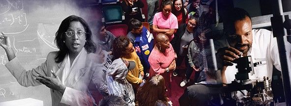 Black physicists Cynthia McIntyre and Wendell Hill