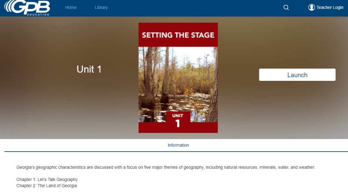 MonicaP92325859's tweet photo. On the GPB site I was thrilled to see this Georgia Unit. This unit is a great resources when teaching about Georgia habitats and natural resources.
#CFDigitalResources20 https://t.co/XxHdKEmYCb