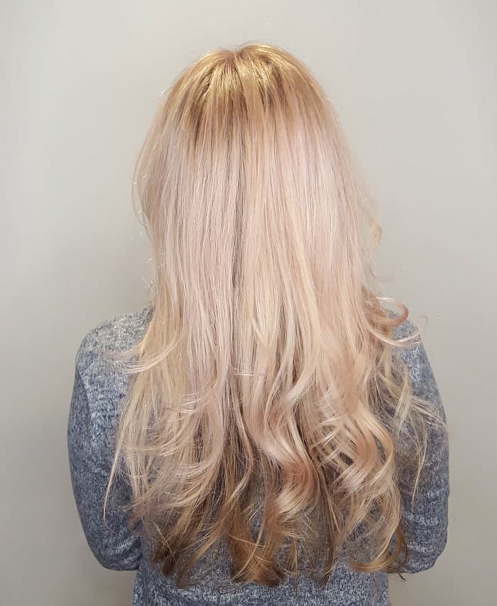 paulkemphair's tweet photo. A gorgeous dusty pink hue for Sarah's client πΈ who wanted something a little different β¨ #experttoning https://t.co/Z4hRY9X8Yq