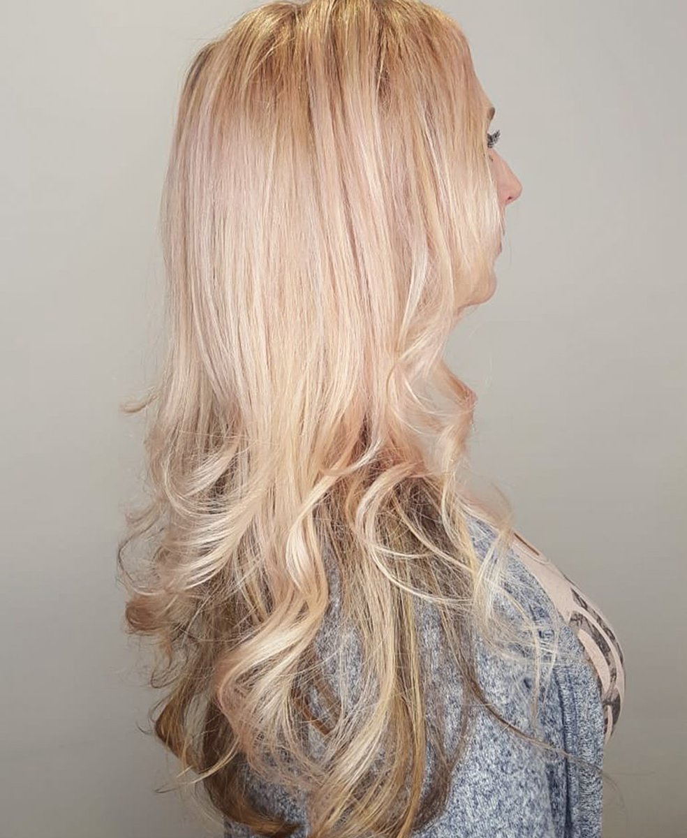 paulkemphair's tweet photo. A gorgeous dusty pink hue for Sarah's client πΈ who wanted something a little different β¨ #experttoning https://t.co/Z4hRY9X8Yq