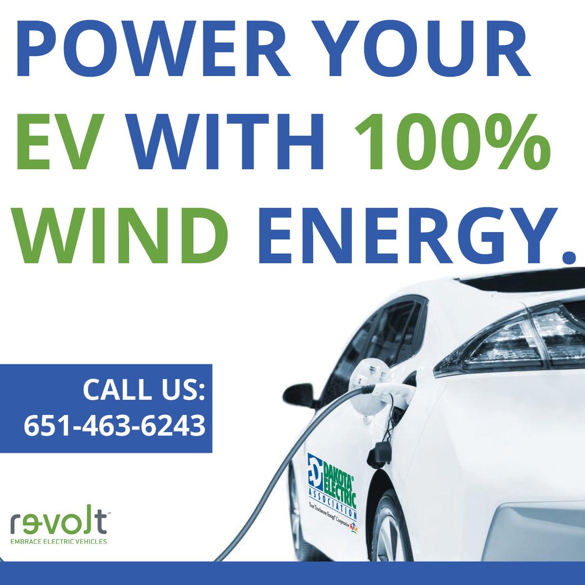 DakotaElec's tweet photo. Make a difference in the world and your wallet. Call our Energy Experts to learn how you can #plugin and save money. 🚗🔌651-463-6243 #dakotaelectric #chargewise #revolt https://t.co/oWYJ6vBlJw