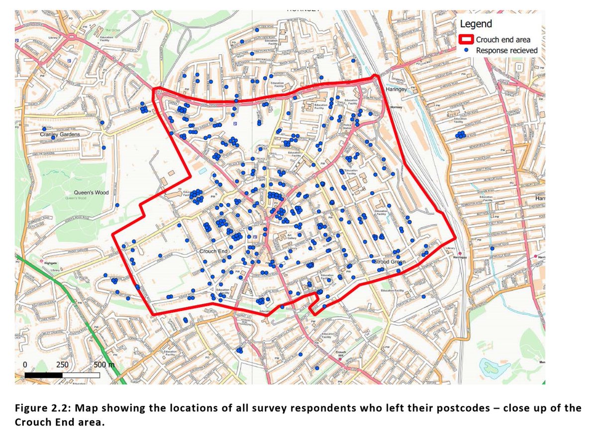 Living_Wightman's tweet photo. Council survey on Liveable Crouch End ends tomorrow! Links and discussion here: https://t.co/yh6zPA4XzG
The last survey didn't get many responses from outside the project area: https://t.co/HKR4M93xWG
