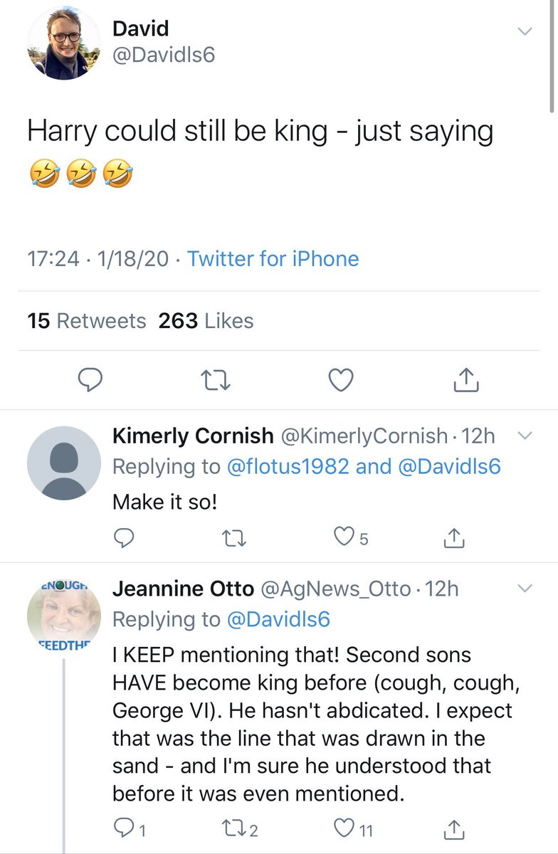 Death threats. Not to mention the tweet where someone said they’ll tell their kids Meghan is the President of GB (or something a long those lines) and her fans took to the comments to say they hope there is a crash (8/?)