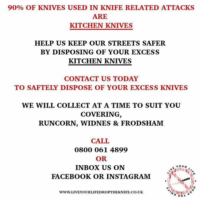 DropTheKnifee's tweet photo. Introducing our NEW KNIFE COLLECTION SERVICE #CheshireKnifeFree https://t.co/f0OV6wRKlb https://t.co/Zqo7BySQae
