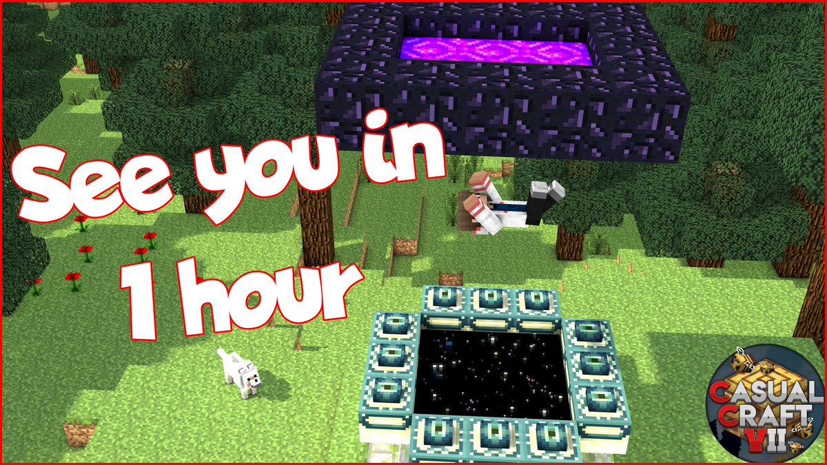 CasualCraftHost's tweet photo. 1pm CST, be there AND be square #minecraft #endfight https://t.co/HfAvae7SKv
