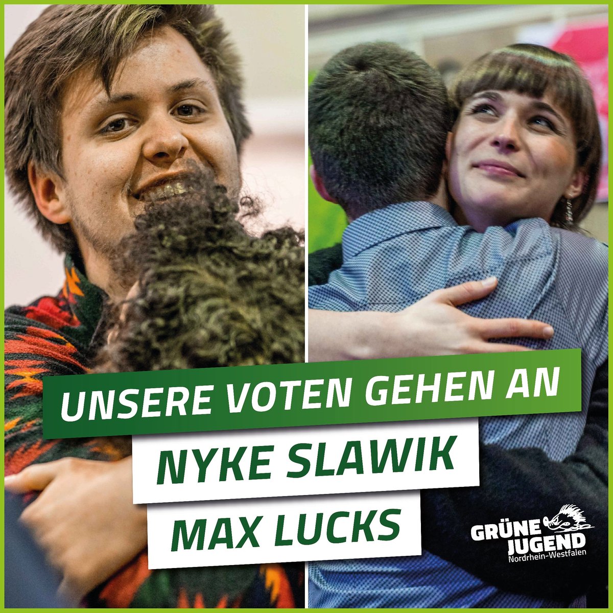 Unsere Votentragenden zur Bundestagswahl stehen fest Nyke Slawik @MsTomata und Max Lucks <a href="/max_lucks/">Max Lucks</a> 💪