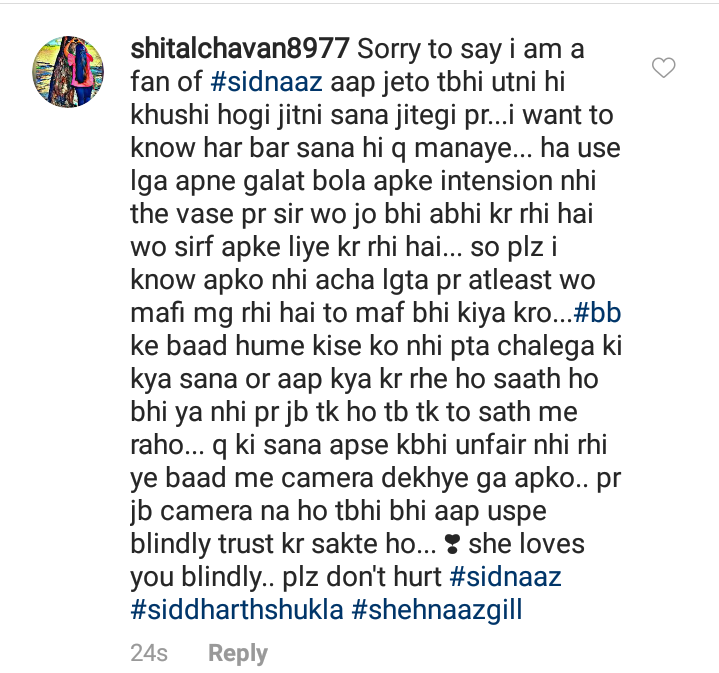 ShitalChav's tweet photo. #SidNaazForever #SidNaazIsEmotion #BB13 @sidharth_shukla @Shehnazgill123 #LoveStory https://t.co/RmwDFxlcfu
