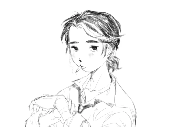 I dont usually post my art because doing that on twitter is torturous but i've actually drawn Aesop like a billion times
 #第五人格 #identityv #aesopcarl 