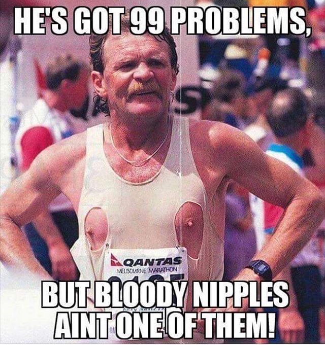 CamPoupore's tweet photo. Distance runners if this is not a thing it should be. #bloodnipgang. 😂😂 https://t.co/kGviHuSH1P