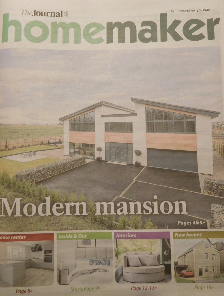 Am I the only one who thinks this 'modern mansion' in #GreatPark #Newcastle and featured in today's Journal Homemaker - looks more like a business unit or a #firestation!? 🤔

Looks awfully like the new fire station in #Ponteland

Perhaps it has to be seen in context/situ