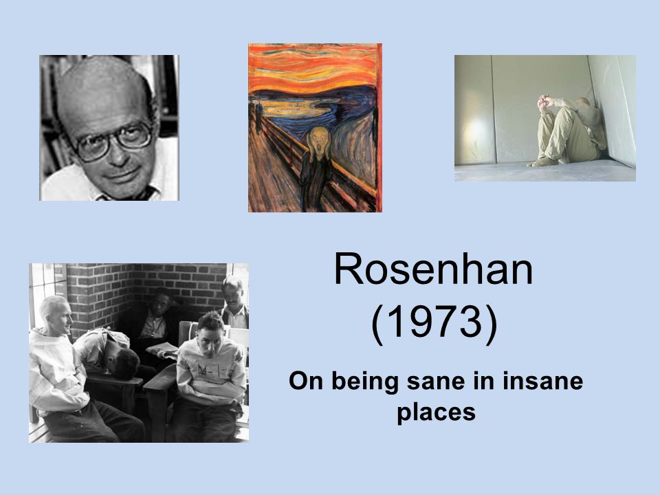 Rosenhan on being sane in insane places summary of macbeth sig forex mt4 free