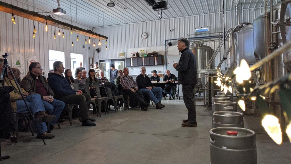 We are live at our 2020 AGM. Streaming on FB. Larry Halyk, Chapter President addresses the attendees.