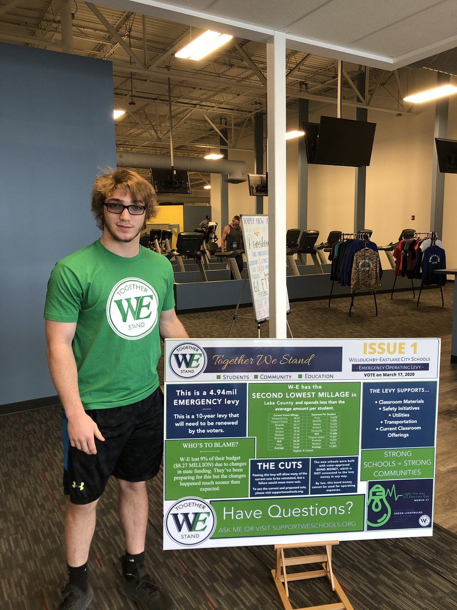 Thank you Powerhouse Gym for helping WE Schools get out the vote.