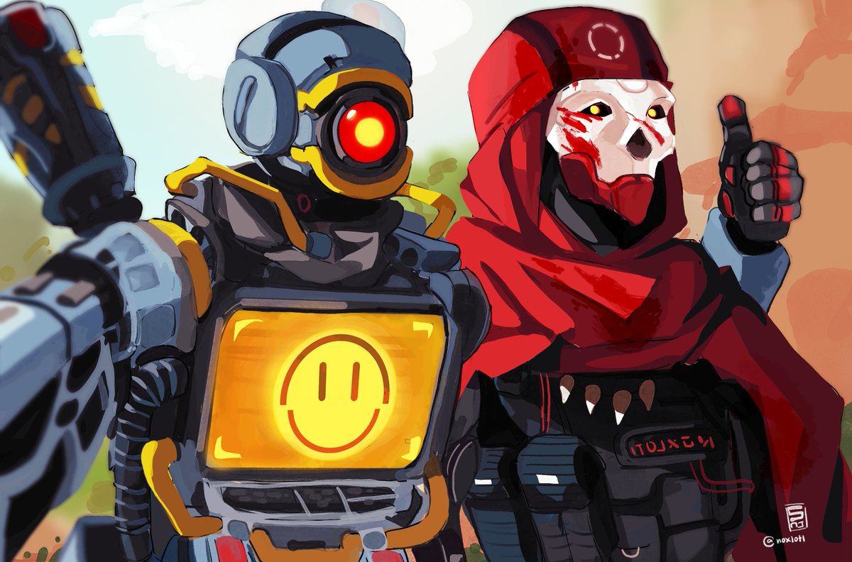 r3c0n54's tweet photo. With the anniversary of @Playapex coming, I want to share my collection of fan art that I update whenever I see some of your awesome work! Thank you all for a crazy 1st year! 🍻 to the next year of Apex. https://t.co/H27p4ZhLlP https://t.co/MGuRJCwp7f