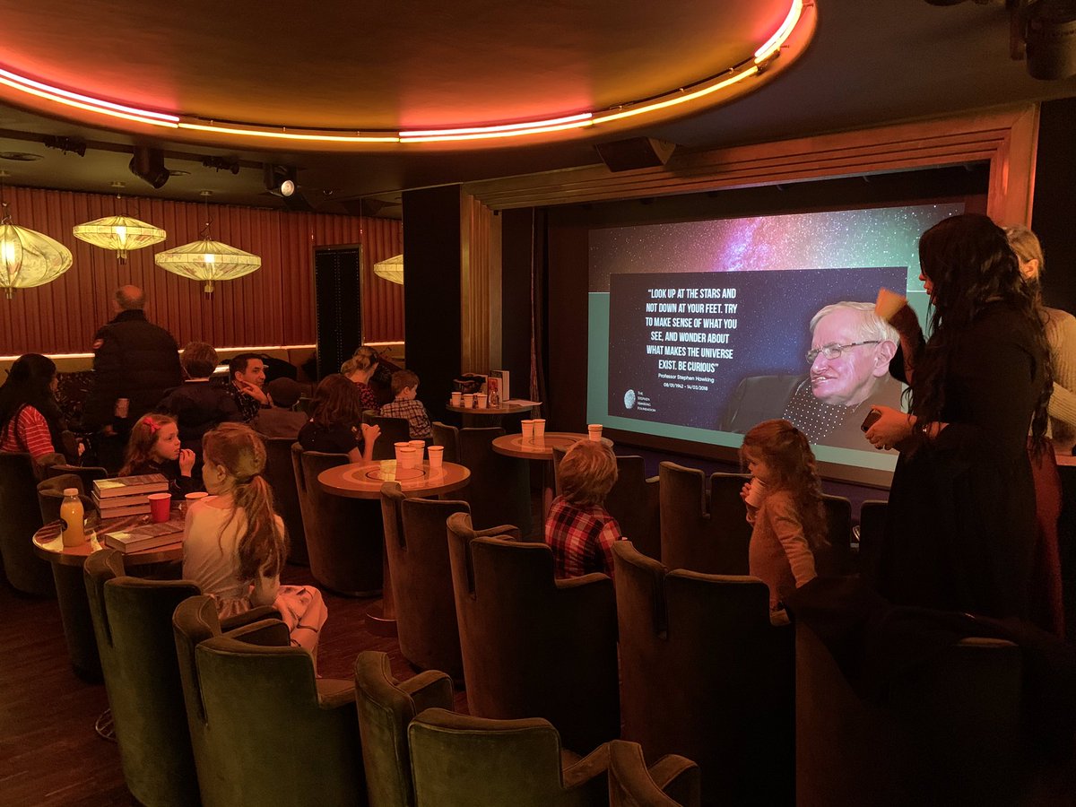 SPFalumni's tweet photo. Delighted to see a talk from #spfalumni Lucy Hawking at The Arts Club in Mayfair today on her new book (written with her father, Stephen Hawking before he died) #unlockingtheuniverse. Coming to @SPFSchools soon! https://t.co/AnUowpXozL