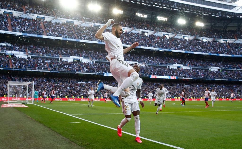 Benzema's tweet image. There is only one Madrid 🔥⚔️💯 #Nueve #HalaMadrid #Victory