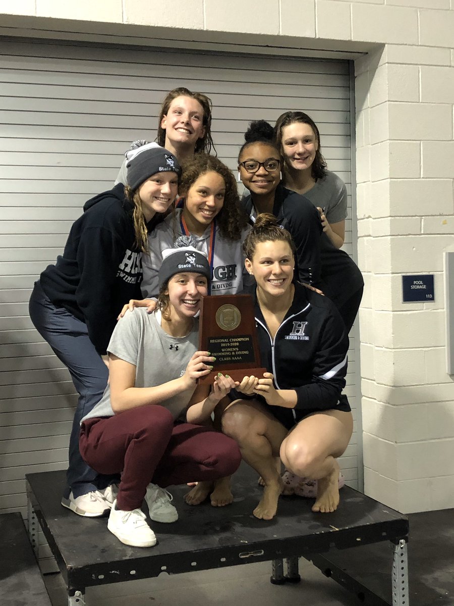 Women’s Swimming &amp; Diving bring home the <a href="/NCHSAA/">NCHSAA</a> 4A West Regional Championship #HoughFamily #SeasonX