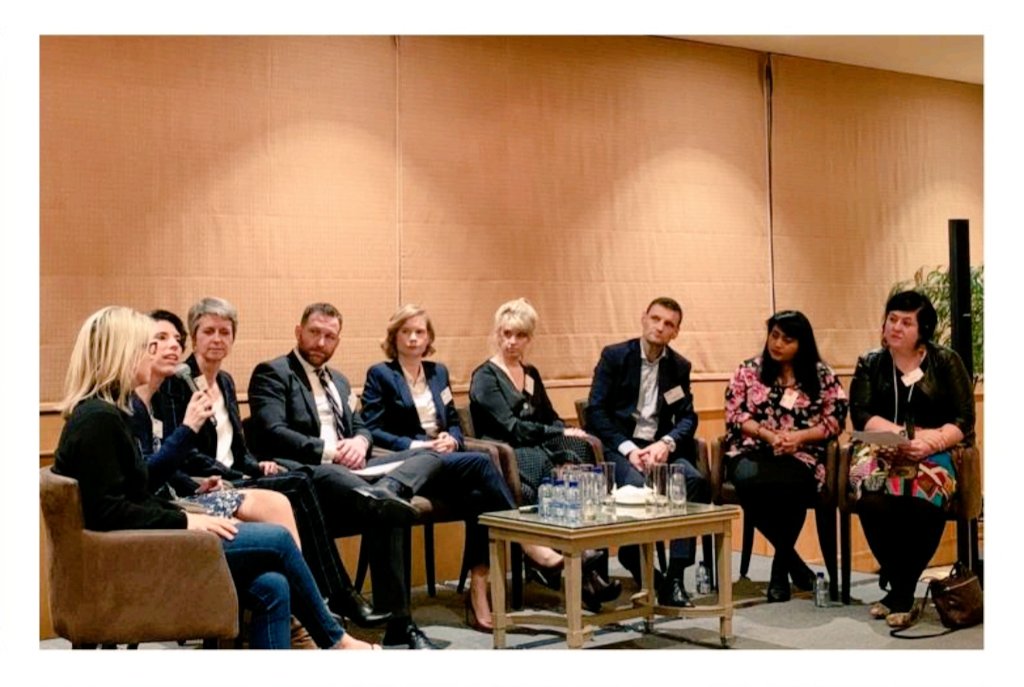 ChamDiversity's tweet photo. A view of the panel featuring @ChambersGuides @Clifford_Chance @bakermckenzie @MoFoLLP @ashurst from last night's #LDIA event in #Brussels. Photo by @SteptoeLLP #inclusion #alliance #diversity https://t.co/TVTTOfi2Cz